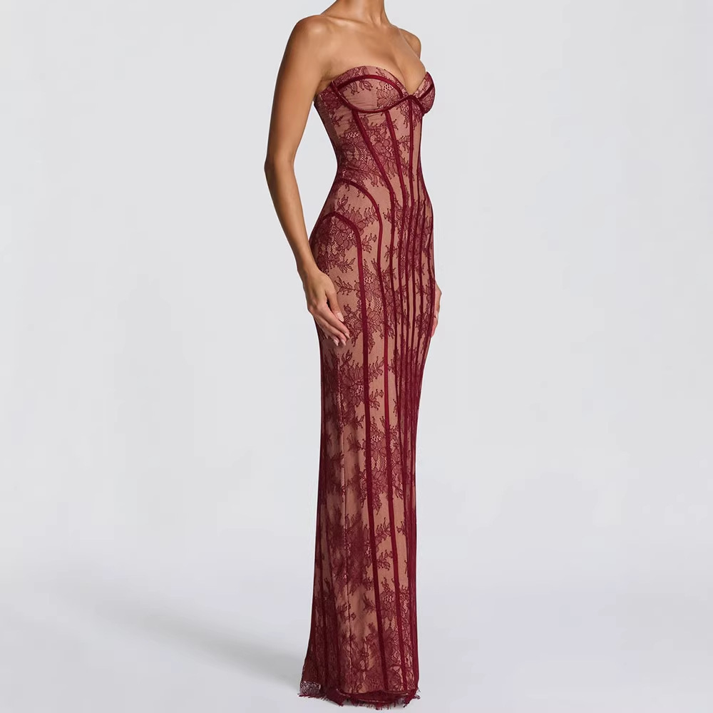 Robe longue moulante sans bret - Strapless Bra Backless avis et prix