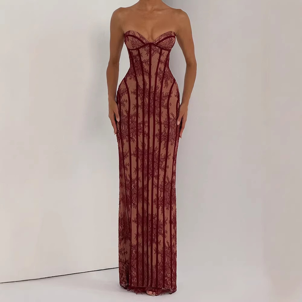 Robe longue moulante sans bret - Strapless Bra Backless avis et prix